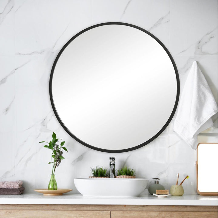 Eve Large Round Mirror - Black Keiichi 3