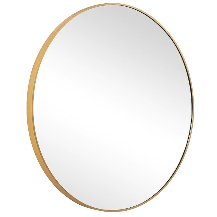 Evelyn Round Mirror - Gold Keiichi 4