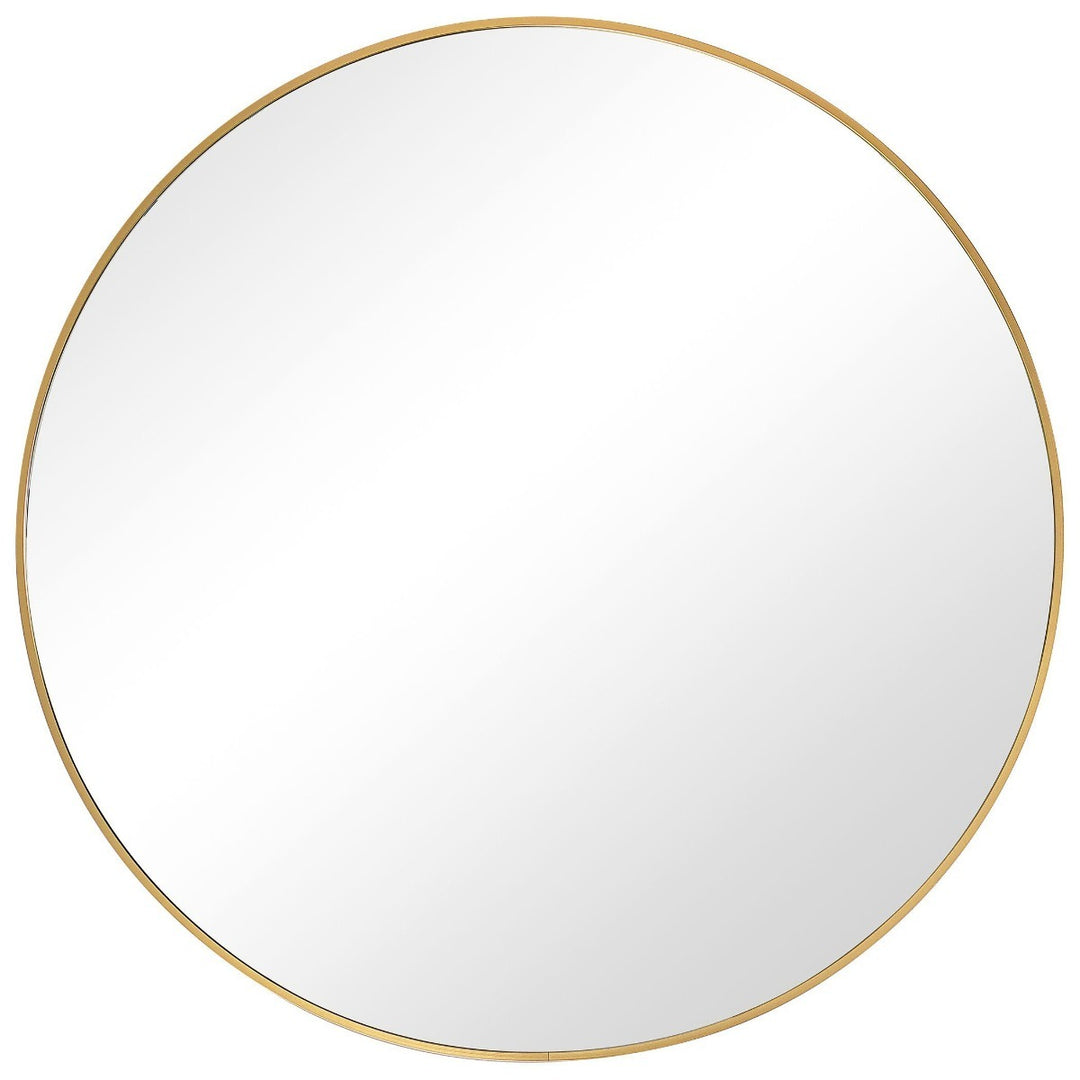 Evelyn Round Mirror - Gold Keiichi 1