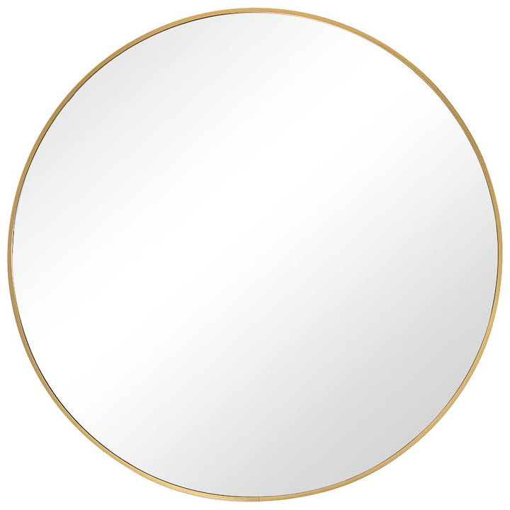 Evelyn Round Mirror - Gold Keiichi 1