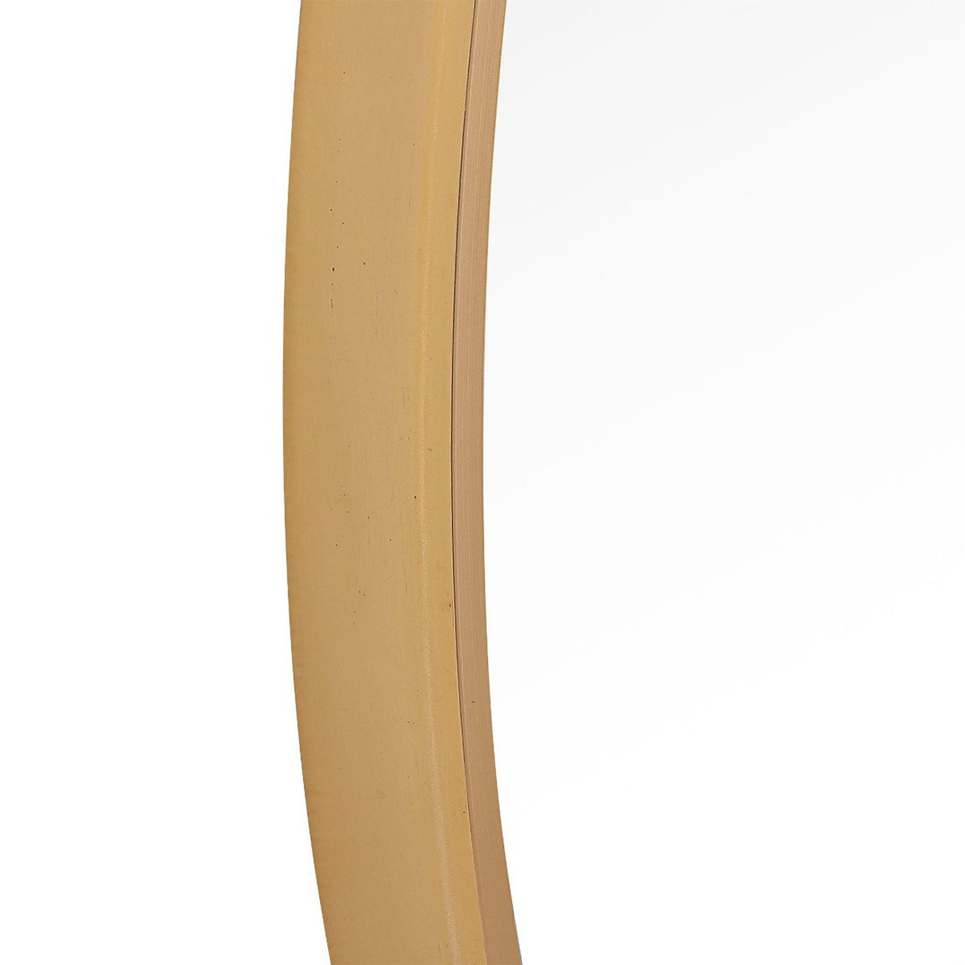 Evelyn Round Mirror - Gold Keiichi 6