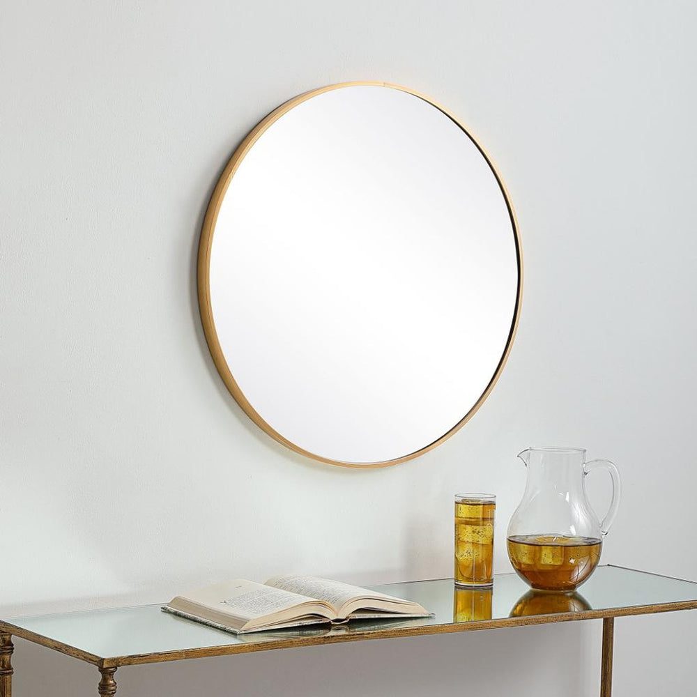 Evelyn Round Mirror - Gold Keiichi 2
