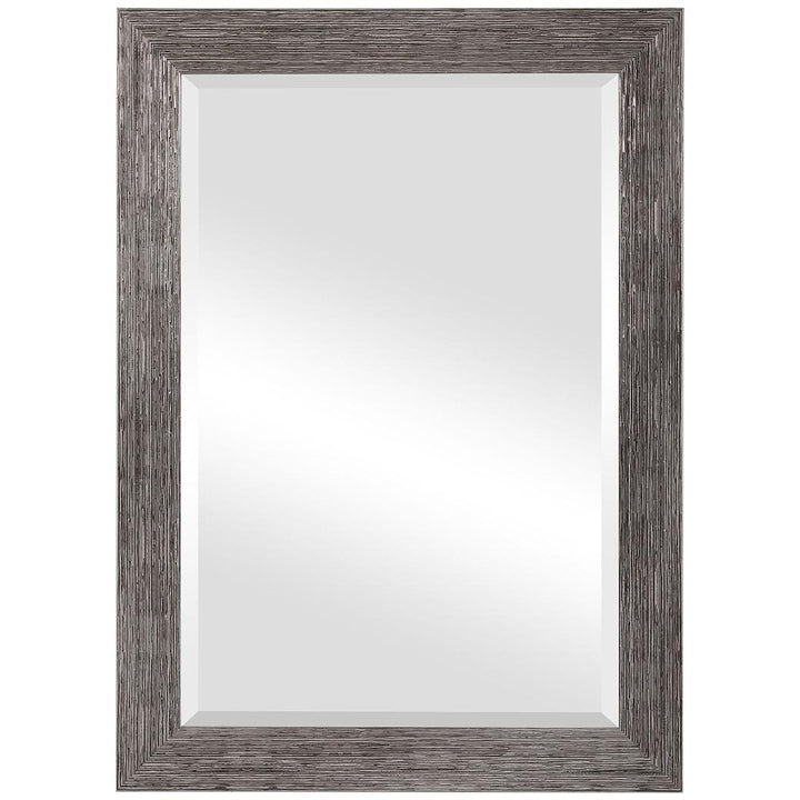 Silver Wood Effect Mirror Keiichi 1