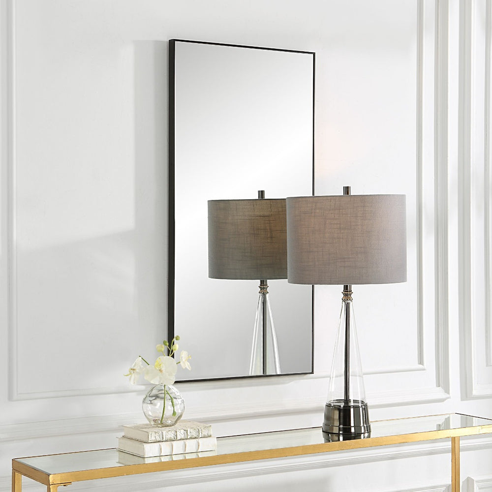 Slim Frame Midi Mirror - Black Keiichi 2