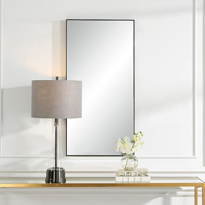 Slim Frame Midi Mirror - Black Keiichi 3