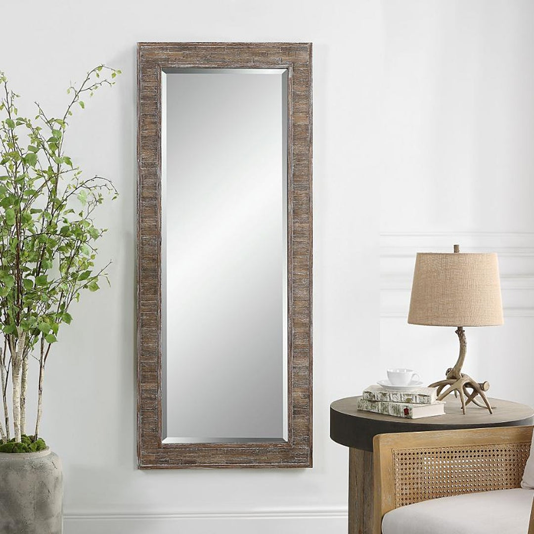 Beachhouse Distressed Wooden Tall Mirror Keiichi 2