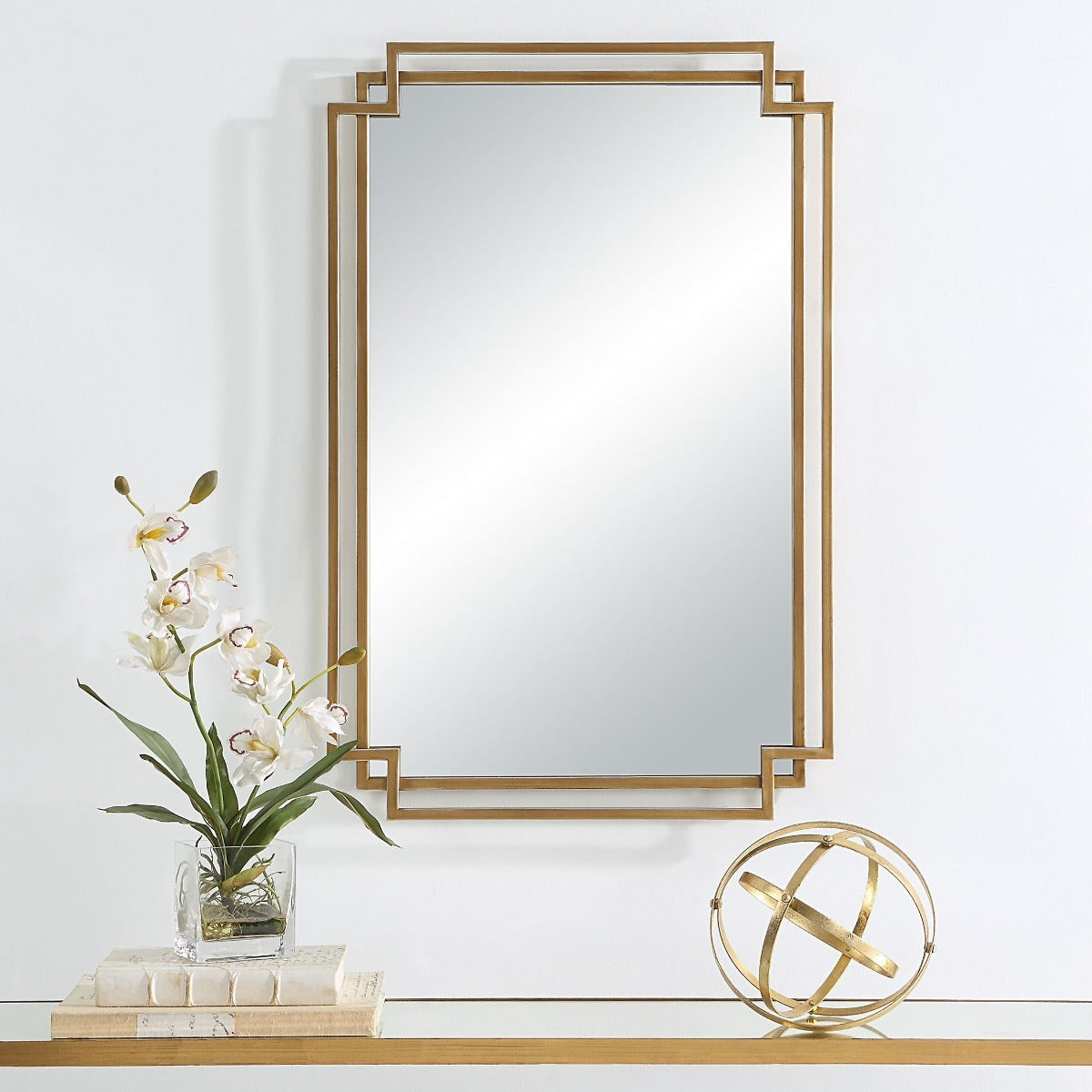 Keiichi Deco Mirror Brushed Gold