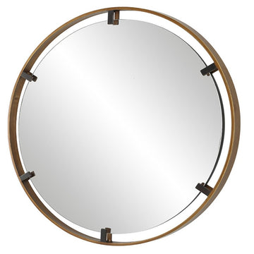 Keiichi Maritime Mirror Black & Brass