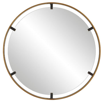 Keiichi Maritime Mirror Black & Brass