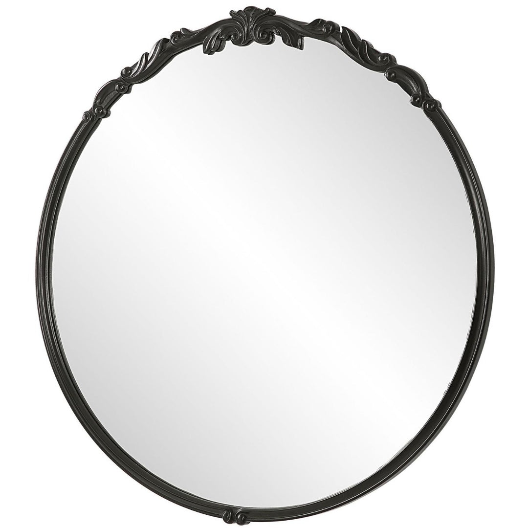 Margaret Round Mirror - Black Keiichi 4