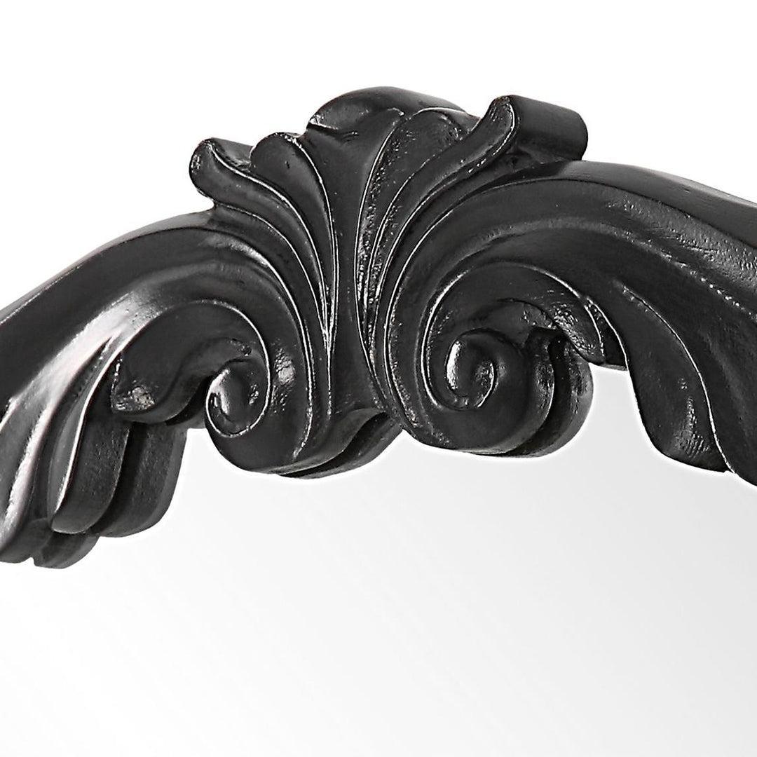 Margaret Round Mirror - Black Keiichi 6