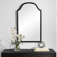 Keiichi Cast Mirror Black Finish