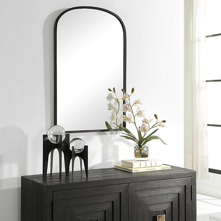 Aydyn Arched Mirror - Black Keiichi 3