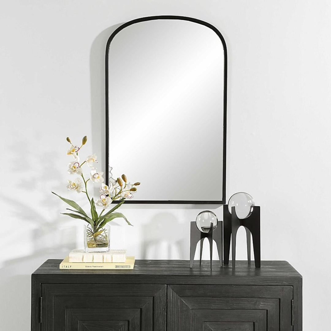 Aydyn Arched Mirror - Black Keiichi 4