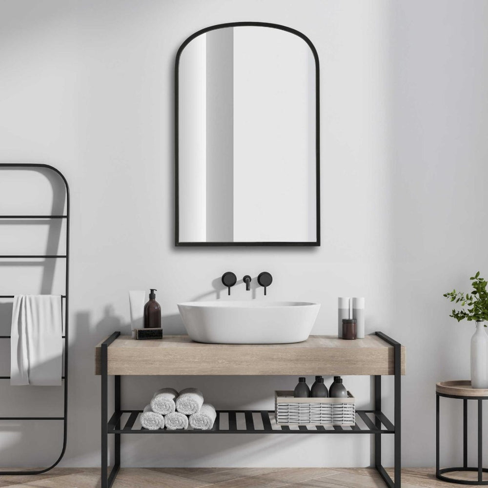 Aydyn Arched Mirror - Black Keiichi 2