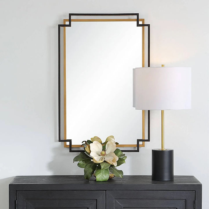 Deco Mirror - Bronze & Gold