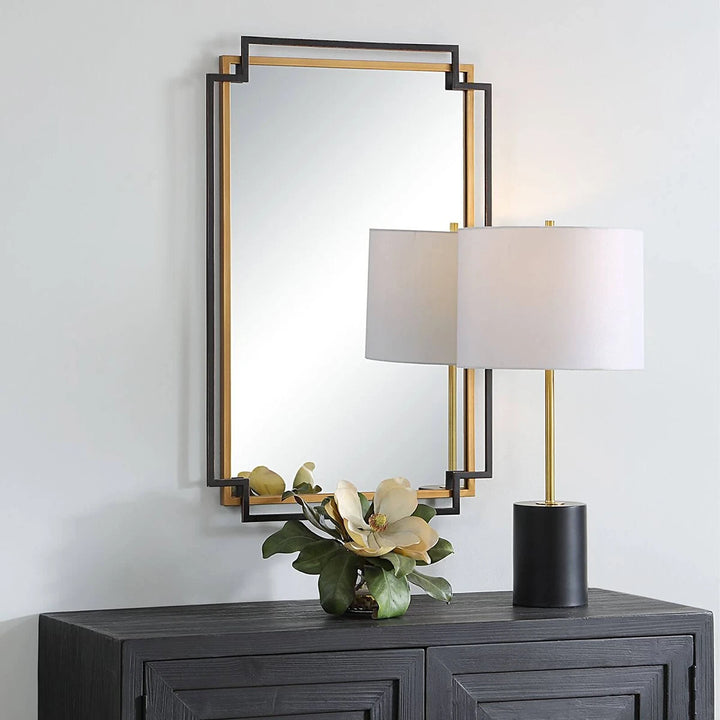 Deco Mirror - Bronze & Gold