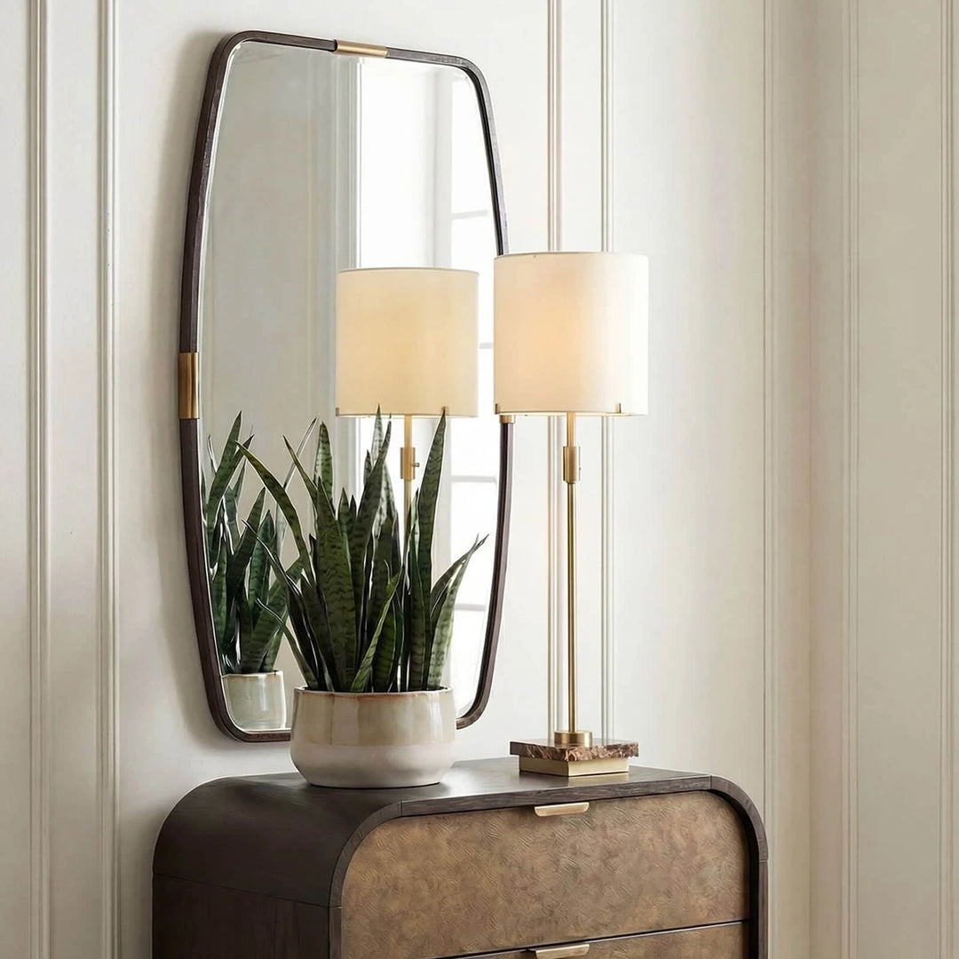 Draken Mirror - Dark Bronze & Gold