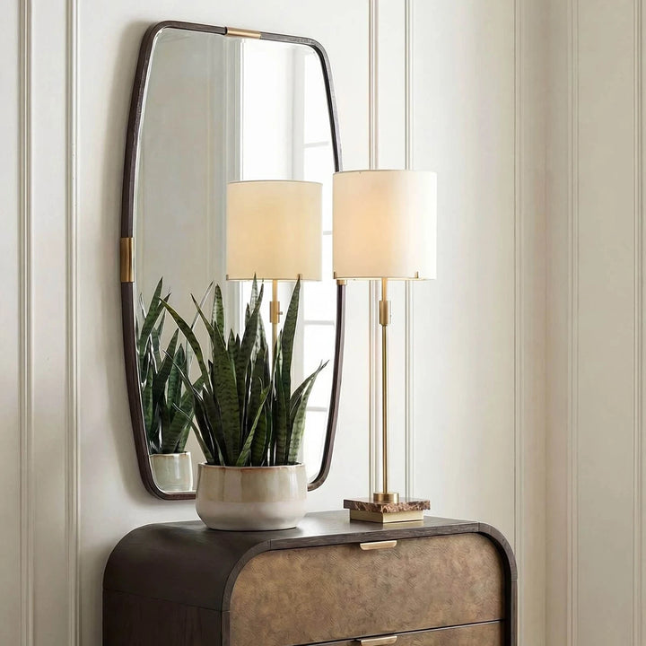 Draken Mirror - Dark Bronze & Gold