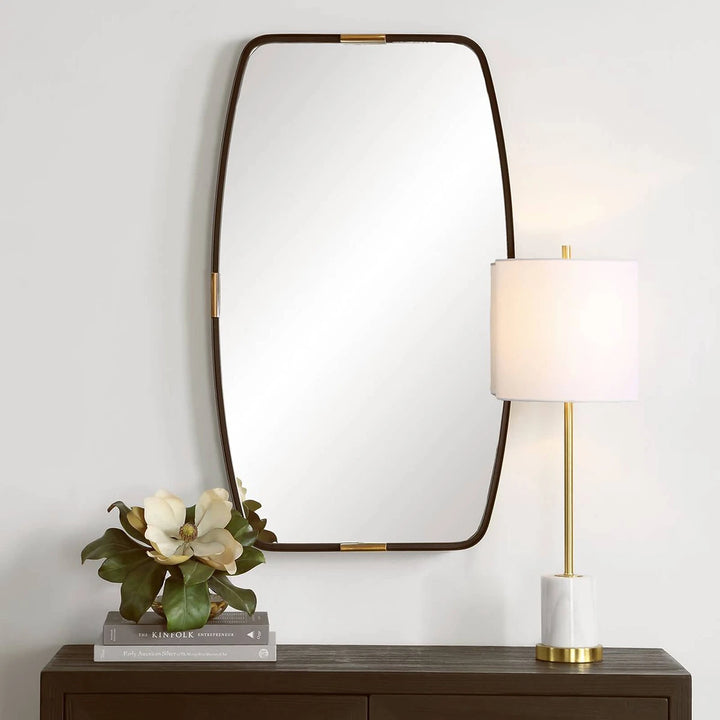 Draken Mirror - Dark Bronze & Gold