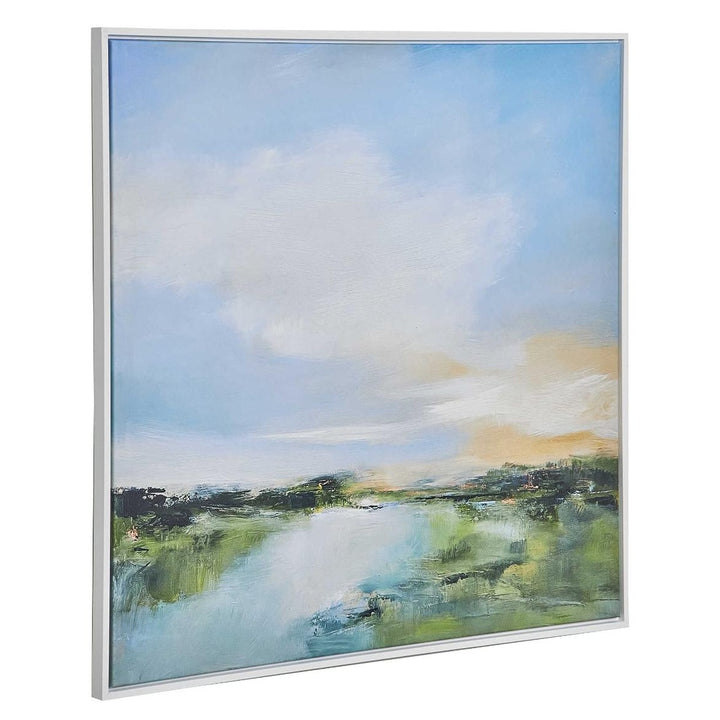 The River Glows Framed Canvas Keiichi 4