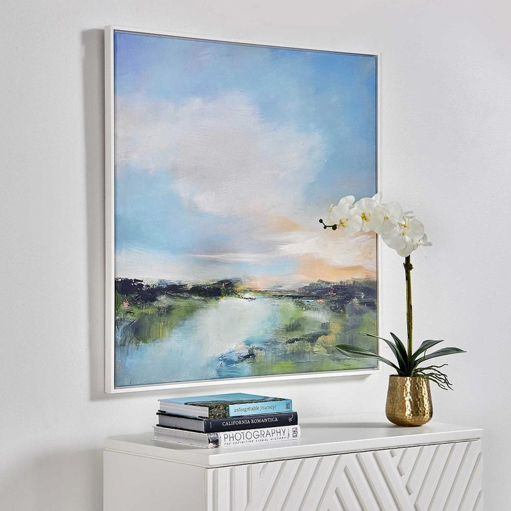 The River Glows Framed Canvas Keiichi 2
