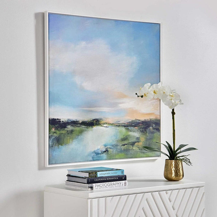 The River Glows Framed Canvas Keiichi 2