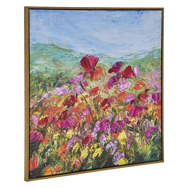 Red Poppy Framed Canvas Keiichi 4