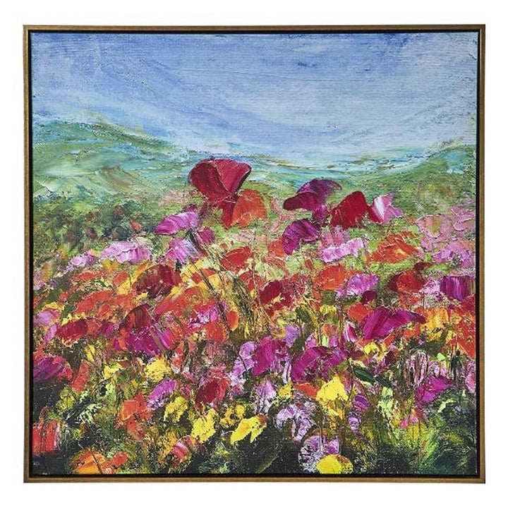 Red Poppy Framed Canvas Keiichi 1