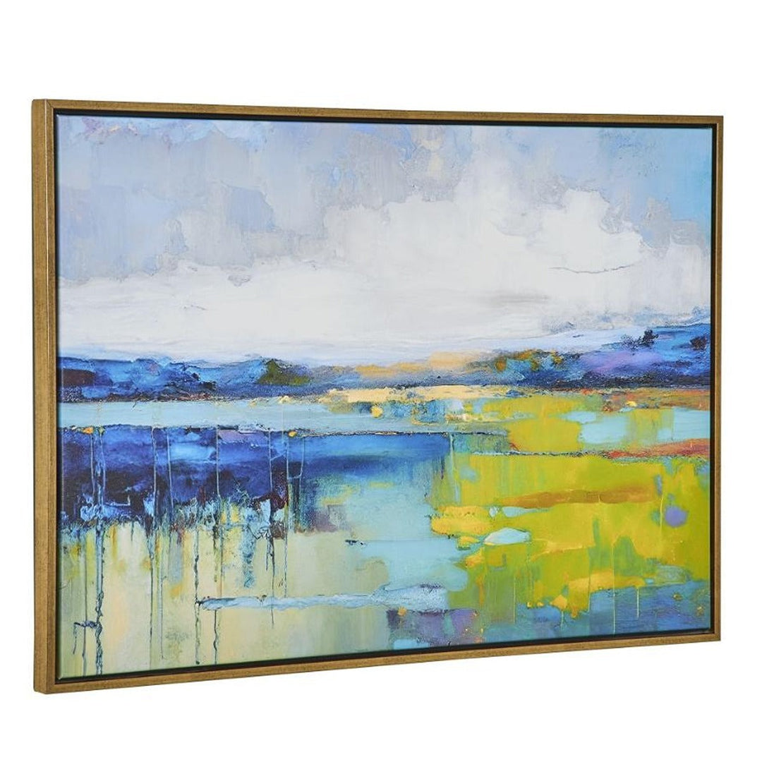 Sunset Over Calm Water Framed Canvas Keiichi 4