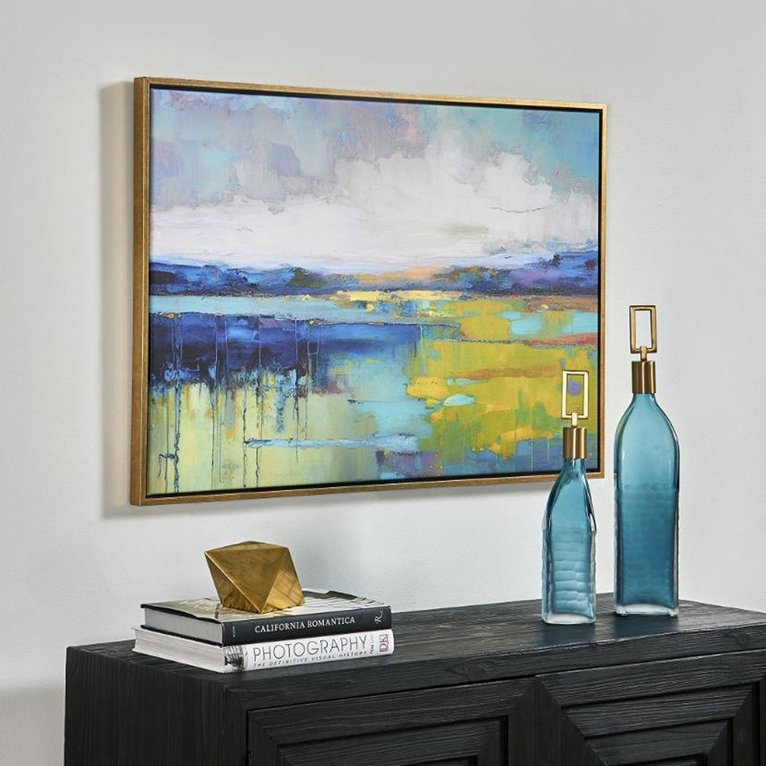 Sunset Over Calm Water Framed Canvas Keiichi 2