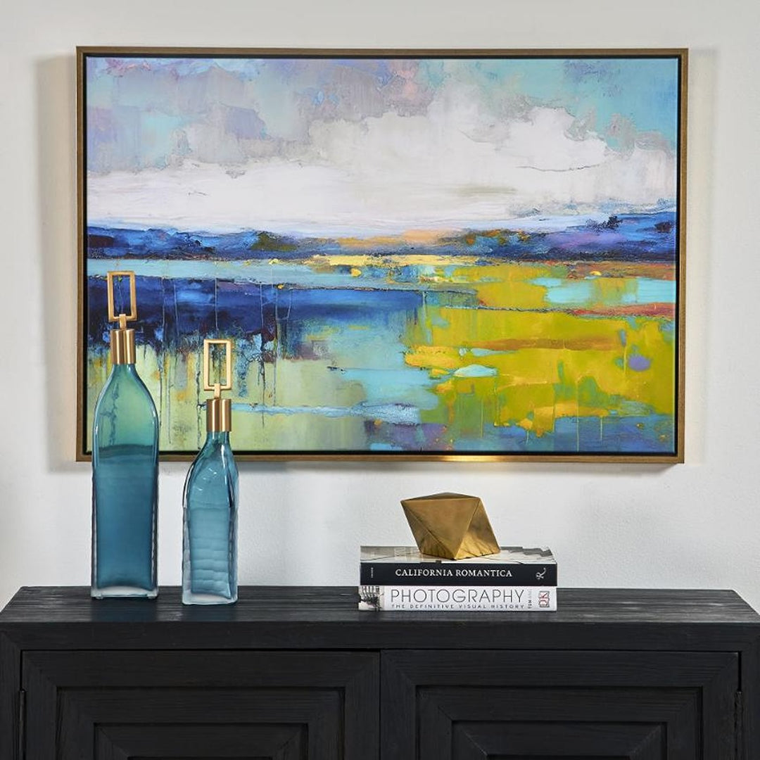 Sunset Over Calm Water Framed Canvas Keiichi 3