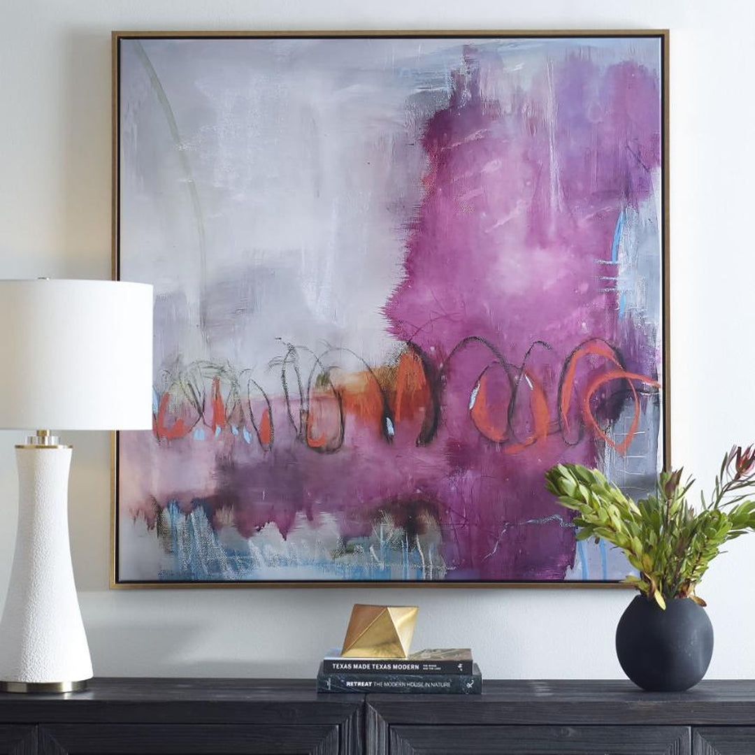 Jardins Rose Framed Canvas Keiichi 3
