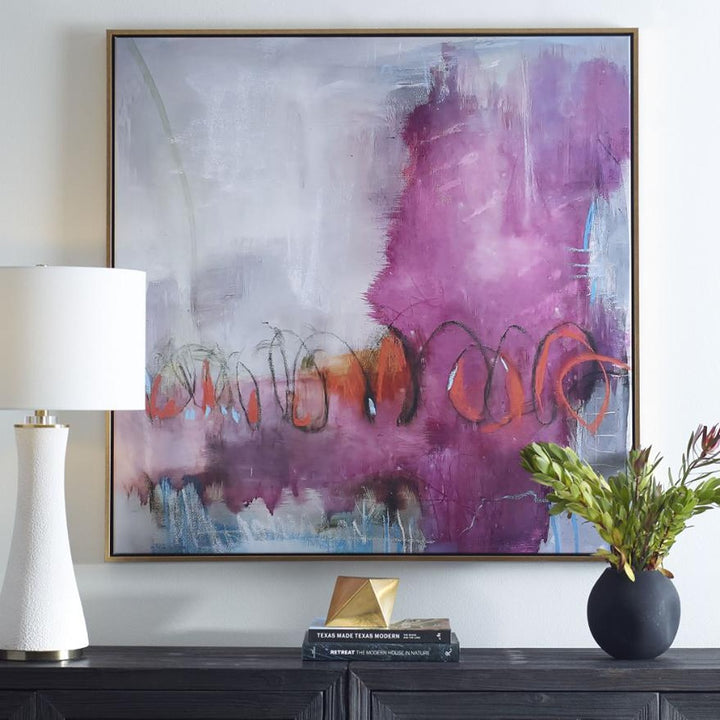 Jardins Rose Framed Canvas Keiichi 3
