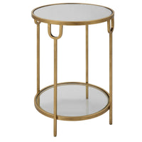 Keiichi Ula Side Table Brass