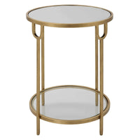 Keiichi Ula Side Table Brass