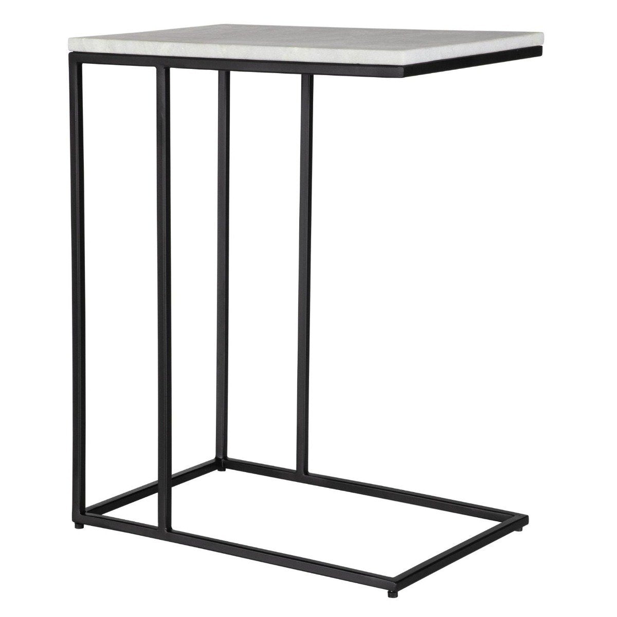 Rectangular Marble Side Table Thomas Rectangular Side Table - Marble Top – Olivia's
