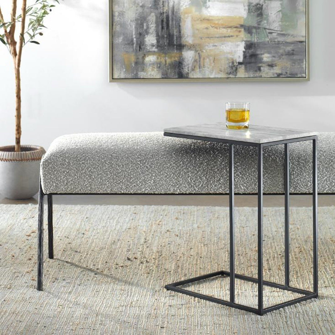 Rectangular Marble Side Table Thomas Rectangular Side Table - Marble Top – Olivia's