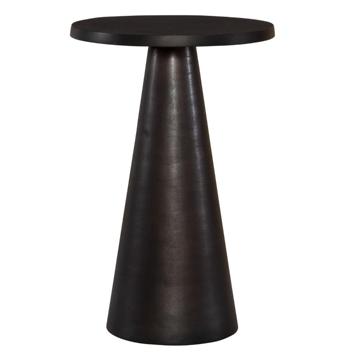 Tulip Round Side Table - Black Keiichi 1
