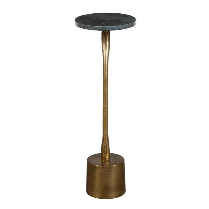 Green Marble Oval Side Table