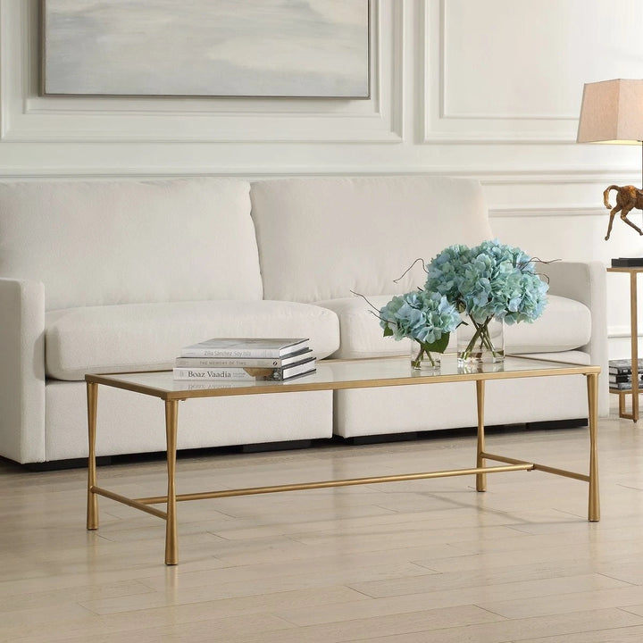 Isabella Antique Gold Coffee Table