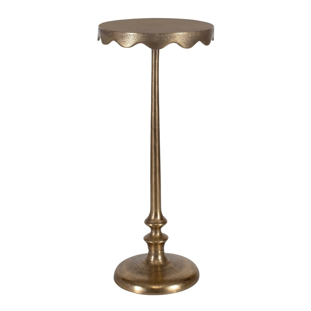 Octavia Antique Brass Side Table
