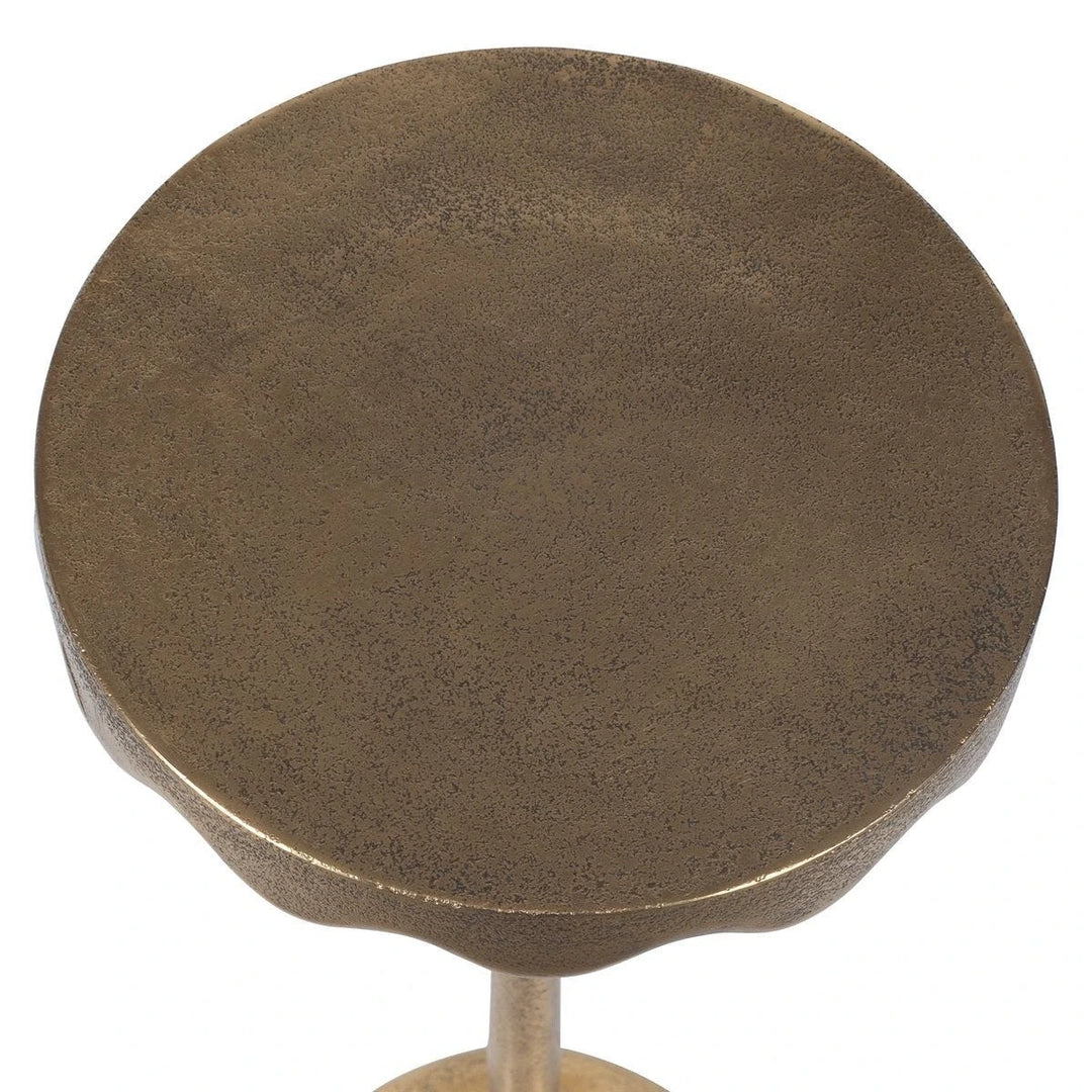 Octavia Antique Brass Side Table