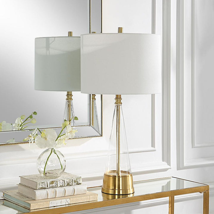 Prism Table Lamp - Brass Keiichi 2