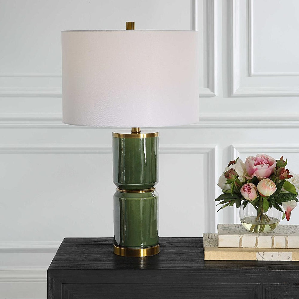 Lilian Table Lamp - Moss Green Keiichi 2