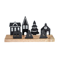 Ivyline Wooden Advent Candle Holder with Metal Accessories