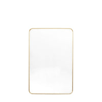 Gallery Interiors Aegis Rectangle Mirror in Gold