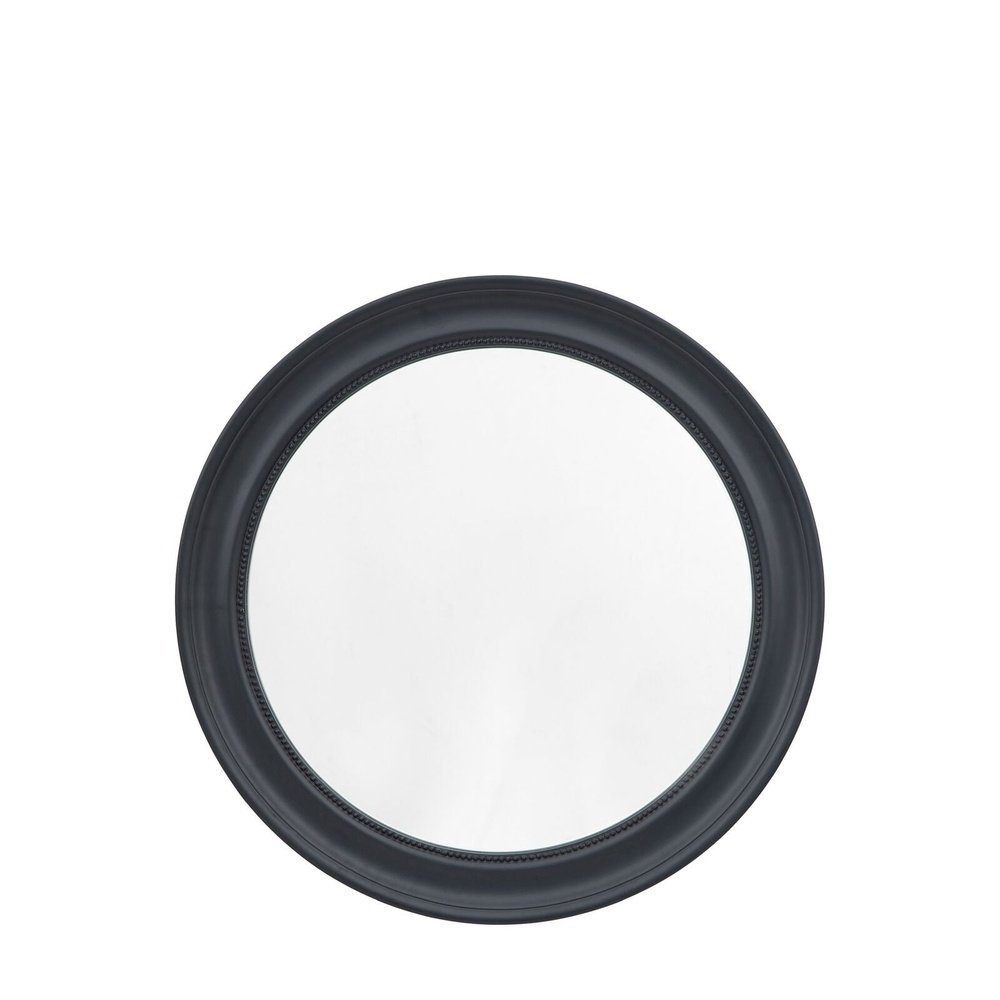Gallery Interiors Sherwood Round Mirror in Lead