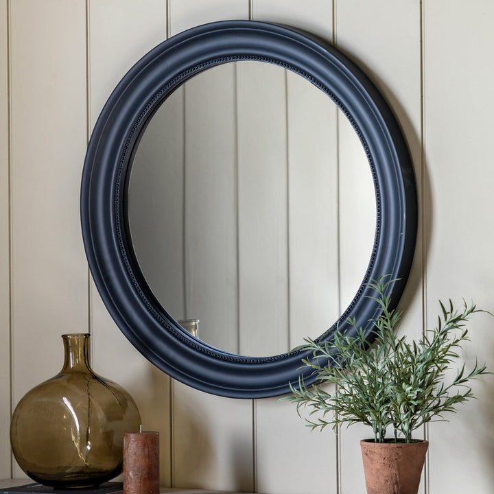 Sherwood Round Mirror - Lead GalleryDirect 2