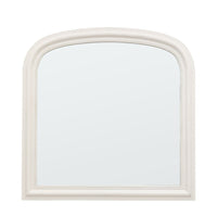 Gallery Interiors Sherwood Overmantle Mirror in Stone